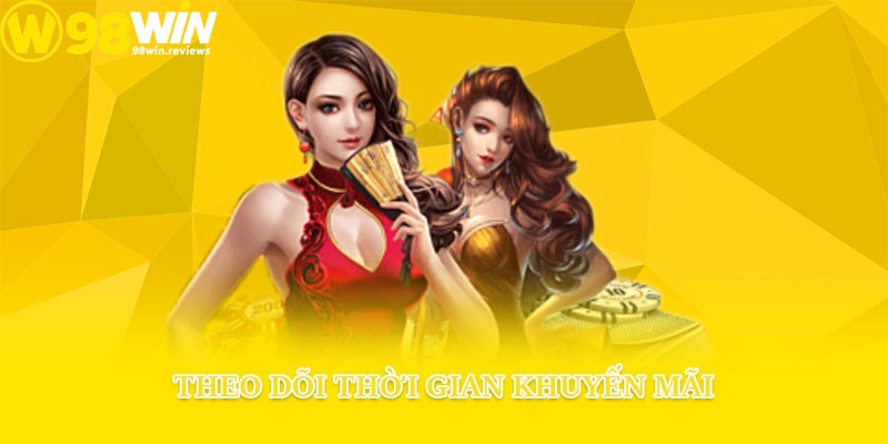 Theo dõi thời gian khuyến mãi